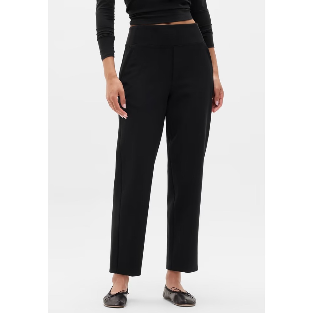 Athleta Pants Womens 6 Black Endless High Rise Tapered Trousers 533636-03